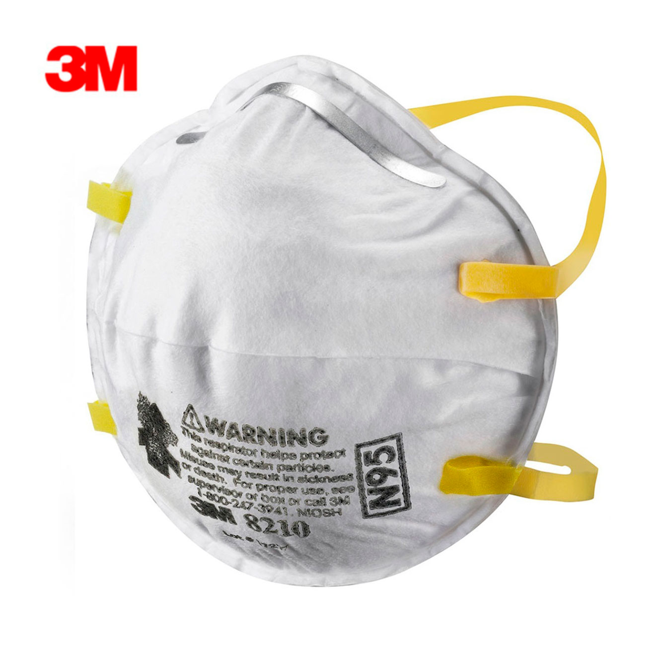 Respirador 8210+, Libre de Mantenimiento, N95 X 20 Und - 3M - Master Química