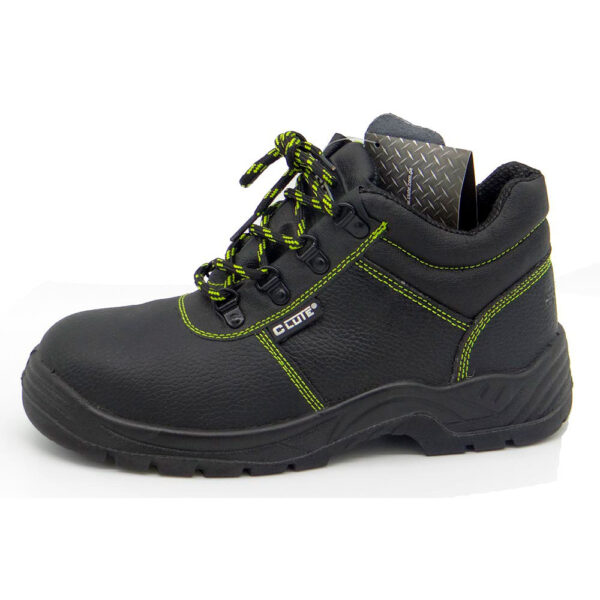 BOTIN NEGRO NANTERRE CON PUNTA DE ACERO, PLANTA PU PAR