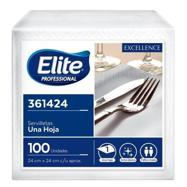 Servilleta Coctel Excellence Elite 24 x 100 un