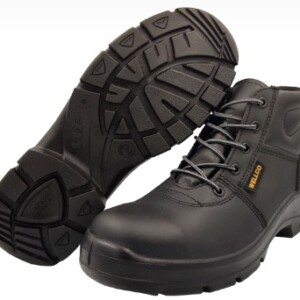 BOTIN INDUSTRIAL ANTIDESLIZANTE C/PUNTA DE ACERO MOD 242 PU